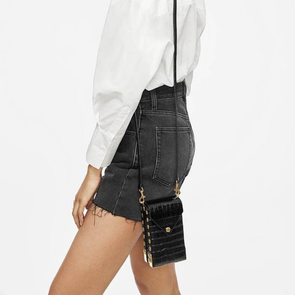 Anine Bing Pants - NWT ANINE BING Bonnie Raw Hem Black Cutoff Shorts